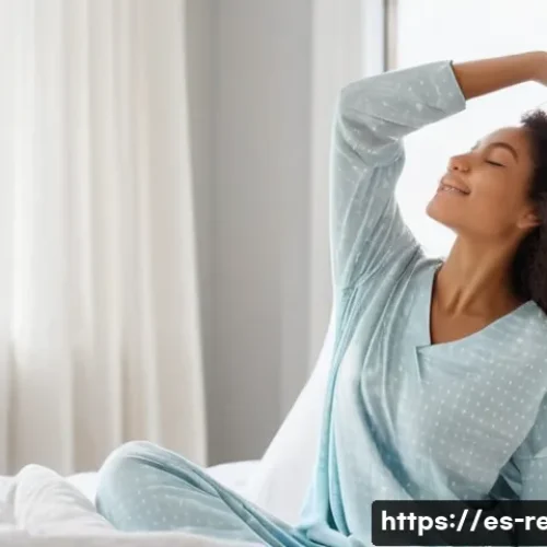 근육 경직 완화 방법 - **Prompt 1: Serene Morning Stretch**
    A peaceful woman, around 30 years old, gently stretching in...